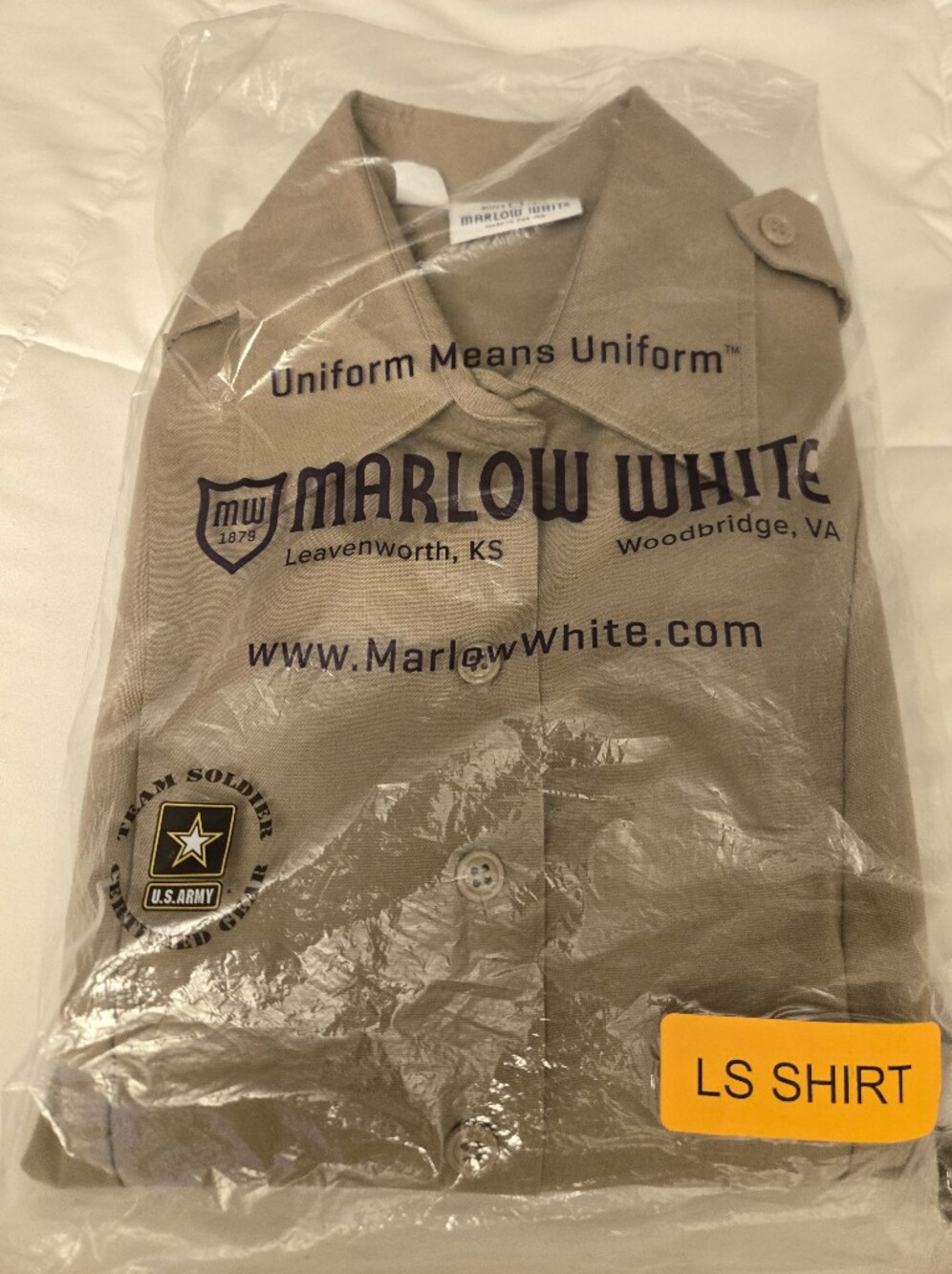 AGSU 12P Women’s Long Sleeve Officer Shirt - Marlow White